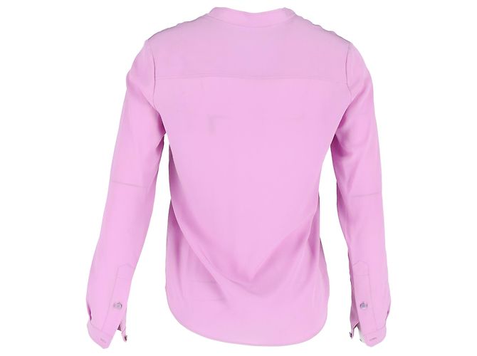 Stella Mc Cartney Polo a maniche lunghe Stella McCartney in cotone viola Porpora - vista 3
