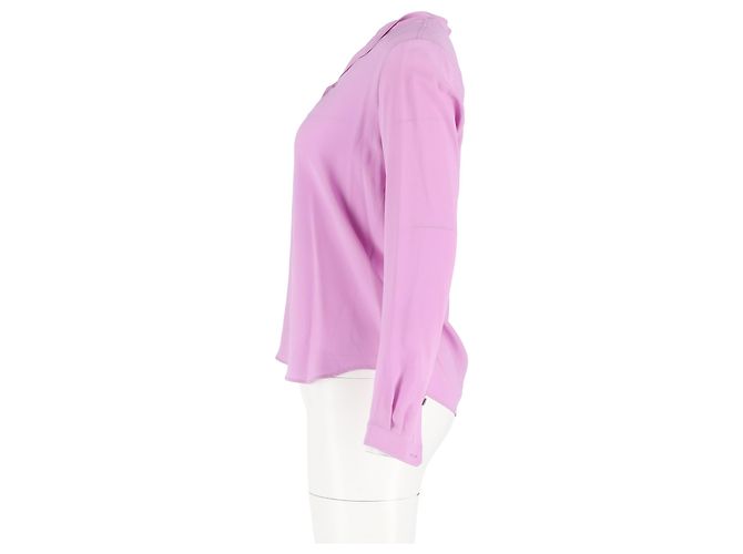 Stella Mc Cartney Polo a maniche lunghe Stella McCartney in cotone viola Porpora - vista 5