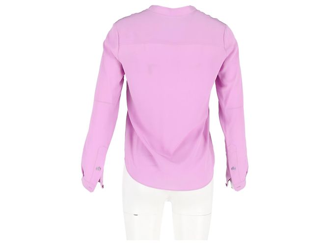 Stella Mc Cartney Polo a maniche lunghe Stella McCartney in cotone viola Porpora - vista 6