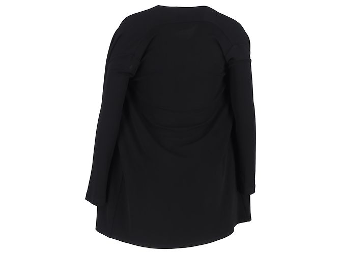 Der offene Front-Cardigan von The Row aus schwarzer Wolle - Ansicht 3