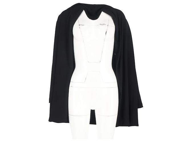 Der offene Front-Cardigan von The Row aus schwarzer Wolle - Ansicht 4