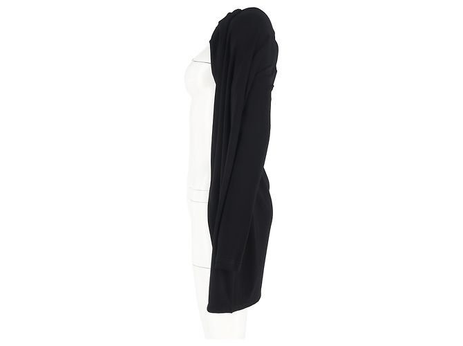 Der offene Front-Cardigan von The Row aus schwarzer Wolle - Ansicht 5