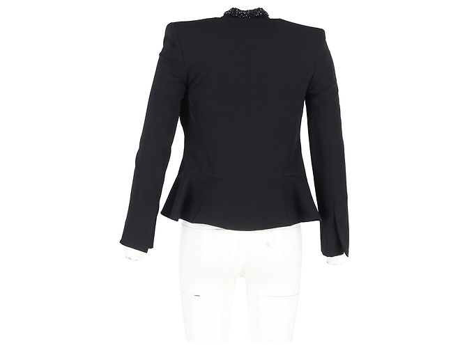 Stella Mc Cartney Blazer in lana nera decorato di Stella McCartney Nero - vista 6