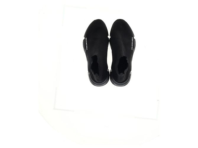 Baskets Balenciaga Speed Trainer en polyester noir - vue 11