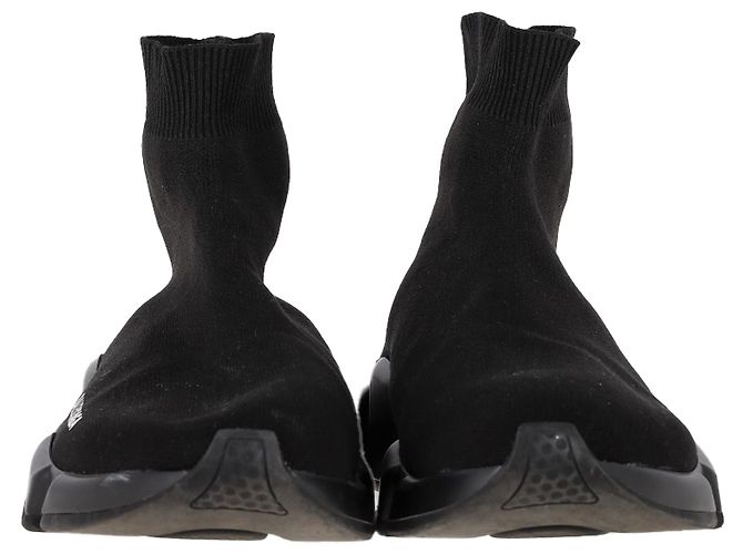 Baskets Balenciaga Speed Trainer en polyester noir - vue 2