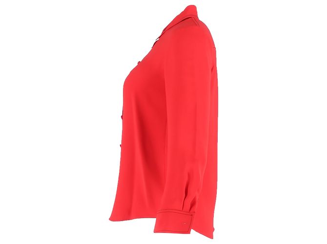 Camisa de botones Derek Lam en algodón rojo Roja - vista 2