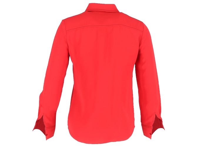 Camisa de botones Derek Lam en algodón rojo Roja - vista 3