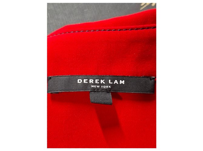 Camisa de botones Derek Lam en algodón rojo Roja - vista 8