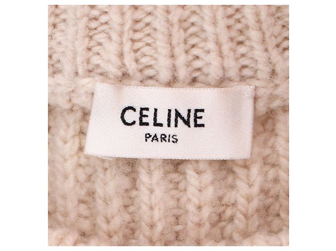 Céline Gestreifter Rundhals-Pullover Celine aus mehrfarbiger Wolle Mehrfarben - Ansicht 4