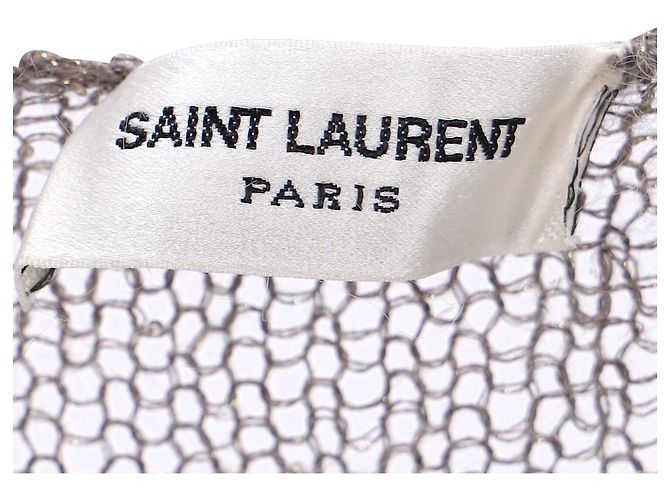 Grau gestrickter Pullover mit Camouflage-Muster von Saint Laurent - Ansicht 4