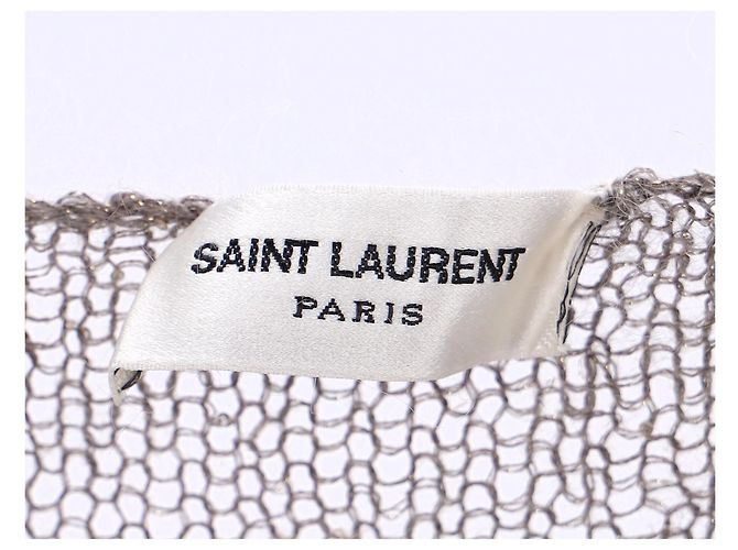 Grau gestrickter Pullover mit Camouflage-Muster von Saint Laurent - Ansicht 8