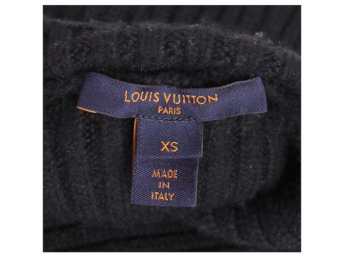 Vestido midi sin mangas de lana negra de Louis Vuitton Negro - vista 10