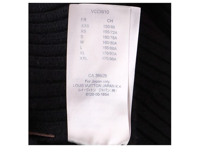 Vestido midi sin mangas de lana negra de Louis Vuitton Negro - vista 4