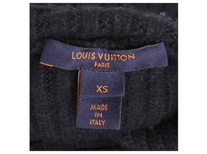 Vestido midi sin mangas de lana negra de Louis Vuitton Negro - vista 5