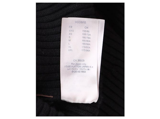 Vestido midi sin mangas de lana negra de Louis Vuitton Negro - vista 9