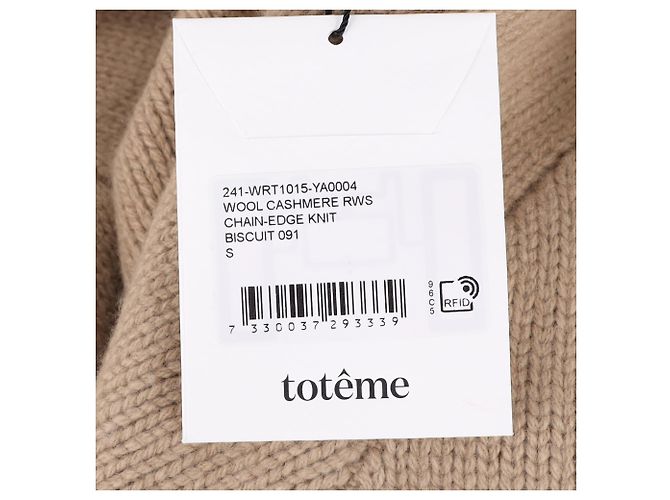 Conjunto de suéter e saia de lã marrom com acabamento em corrente Totême Vermelho - vista 15