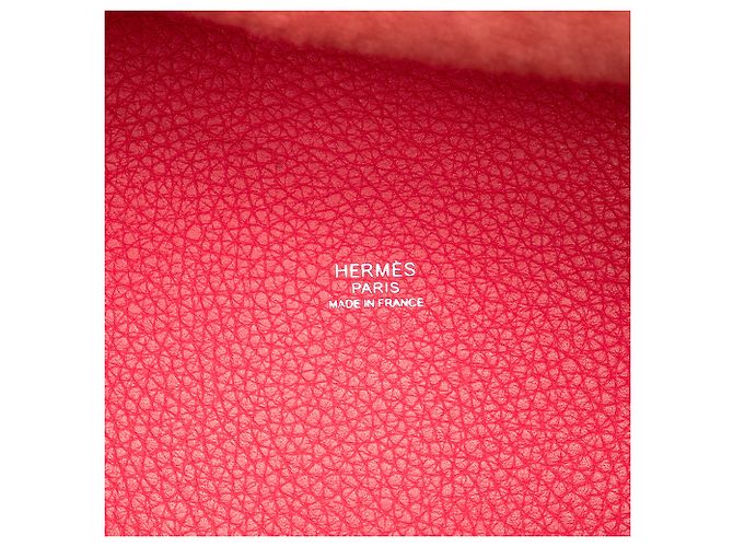 Hermès Picotin Lock 18 in pelle Clémence rosa - vista 5