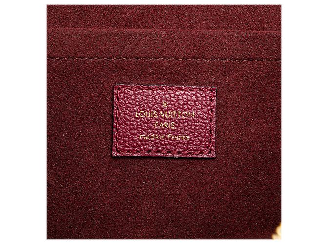 Trocadero Monogram Empreinte Rosso di Louis Vuitton Bordò - vista 6