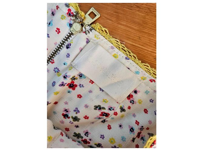Falda Zadig & Voltaire de viscosa con detalles de encaje amarillo Multicolor - vista 3