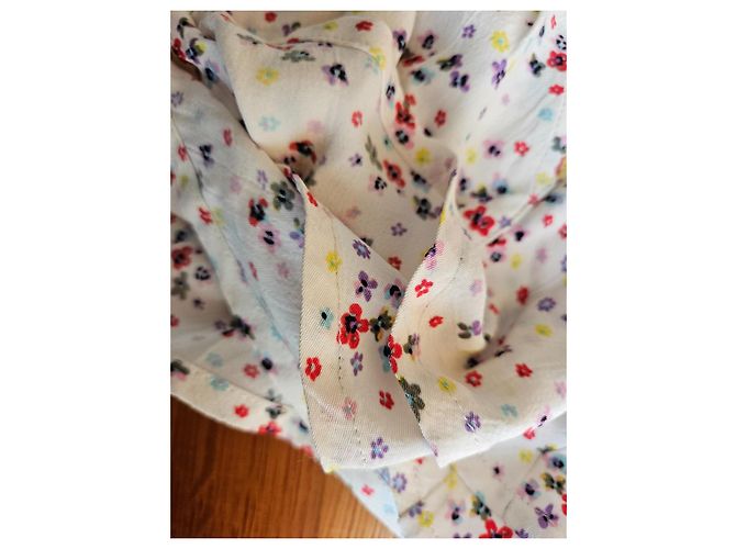 Falda Zadig & Voltaire de viscosa con detalles de encaje amarillo Multicolor - vista 4