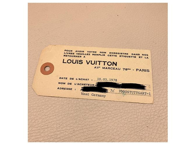 Louis Vuitton Malette rigide vintage avec monogramme Président Marron - vue 5