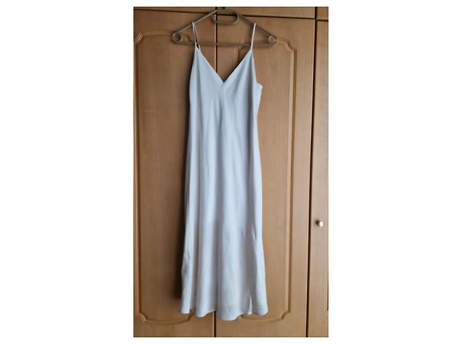 Vestido lencero L'Agence Jodie de seda crema Crudo - vista 2