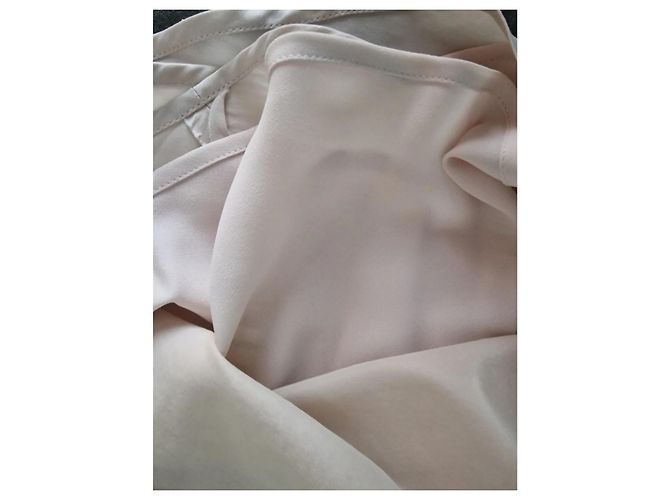 Vestido lencero L'Agence Jodie de seda crema Crudo - vista 5