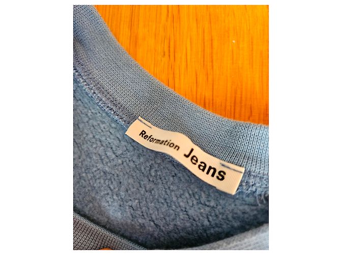 Sudadera Reformation Azul de Algodón - vista 7