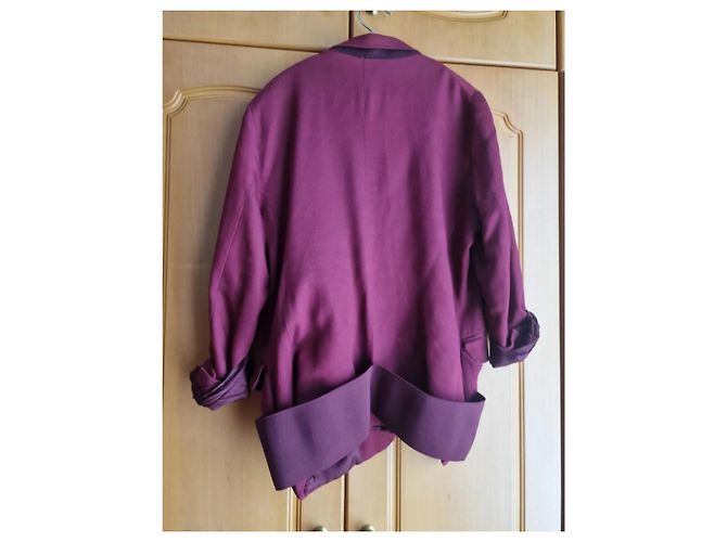 Blazer Acne in cotone bordeaux Bordò - vista 3