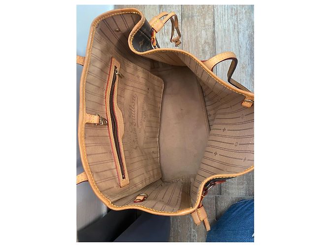 Louis Vuitton Neverfull Modell Größe MM Braun - Ansicht 7