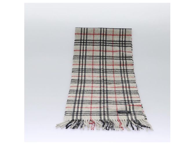 BURBERRY Nova Check Schal aus Wolle grau Auth am7665 Braun - Ansicht 2