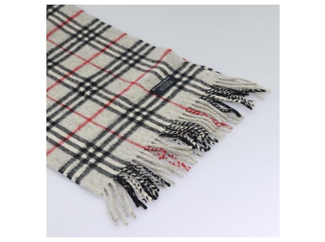 BURBERRY Nova Check Schal aus Wolle grau Auth am7665 Braun - Ansicht 3