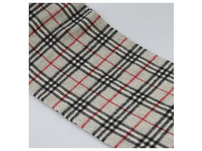 BURBERRY Nova Check Schal aus Wolle grau Auth am7665 Braun - Ansicht 4