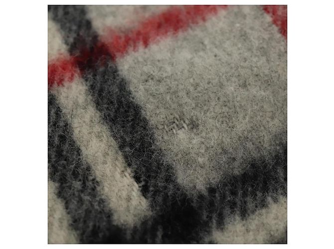 BURBERRY Nova Check Schal aus Wolle grau Auth am7665 Braun - Ansicht 7