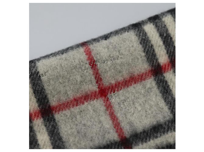 BURBERRY Nova Check Schal aus Wolle grau Auth am7665 Braun - Ansicht 8
