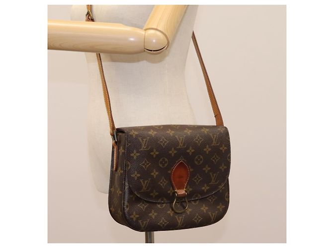 Saint-Cloud LOUIS VUITTON Monogram Saint Cloud GM Borsa a Spalla M51242 LV Auth 113452 Monogramma - vista 26