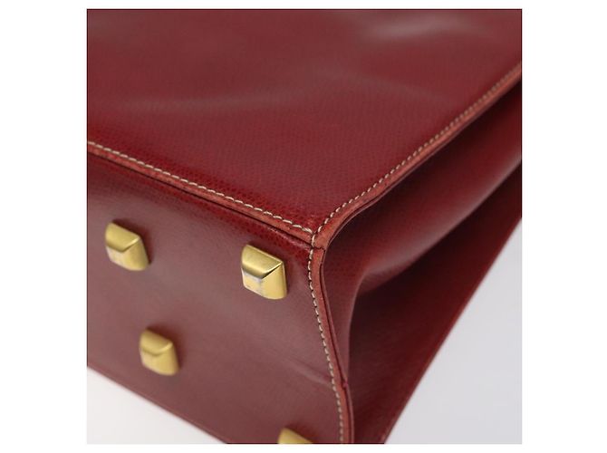 Bolsa de ombro de couro vermelho Salvatore Ferragamo Auth 98267 - vista 15