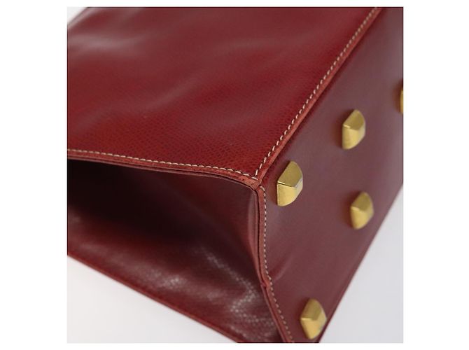 Bolsa de ombro de couro vermelho Salvatore Ferragamo Auth 98267 - vista 16