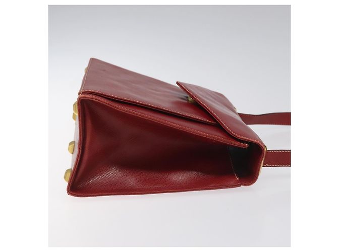 Bolsa de ombro de couro vermelho Salvatore Ferragamo Auth 98267 - vista 3