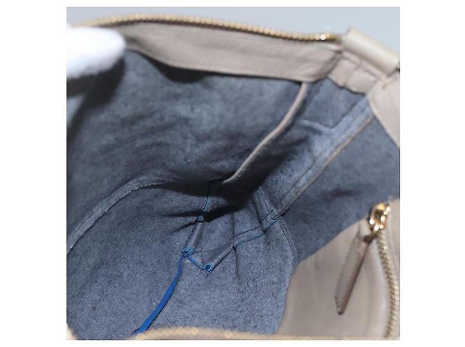 Céline Borsa a spalla CELINE in pelle beige oro blu Auth bs22533 D'oro - vista 21