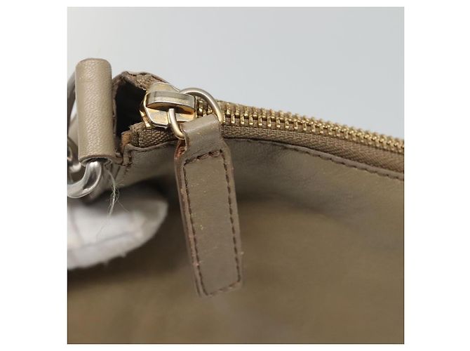 Céline Borsa a spalla CELINE in pelle beige oro blu Auth bs22533 D'oro - vista 9