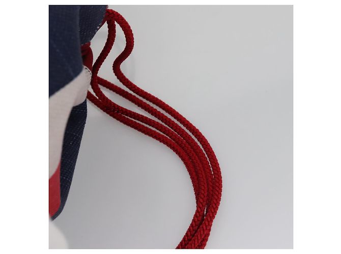 GUCCI Backpack Canvas Red Navy 473872 Auth BA150 Navy blue - view 8