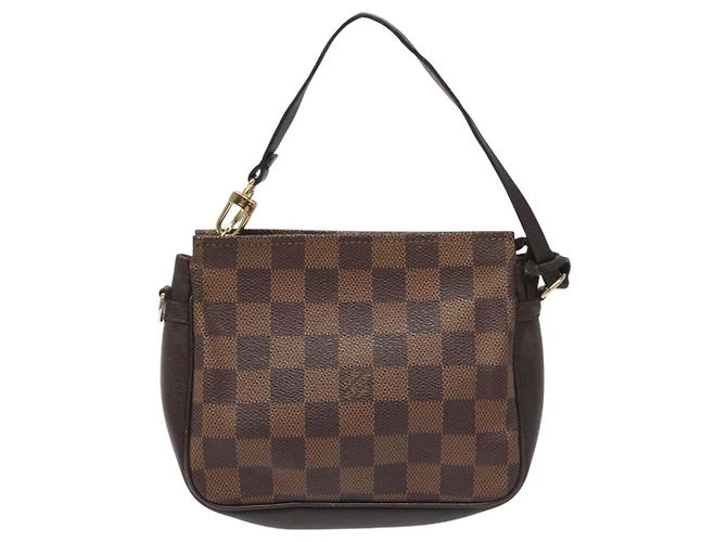 LOUIS VUITTON Pochette per trucco Damier Ebene N51982 LV Auth 114084 - vista 13