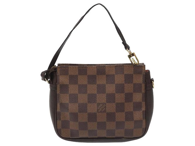 LOUIS VUITTON Pochette per trucco Damier Ebene N51982 LV Auth 114084 - vista 2