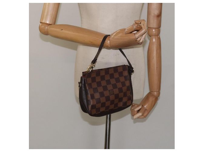 LOUIS VUITTON Pochette per trucco Damier Ebene N51982 LV Auth 114084 - vista 20