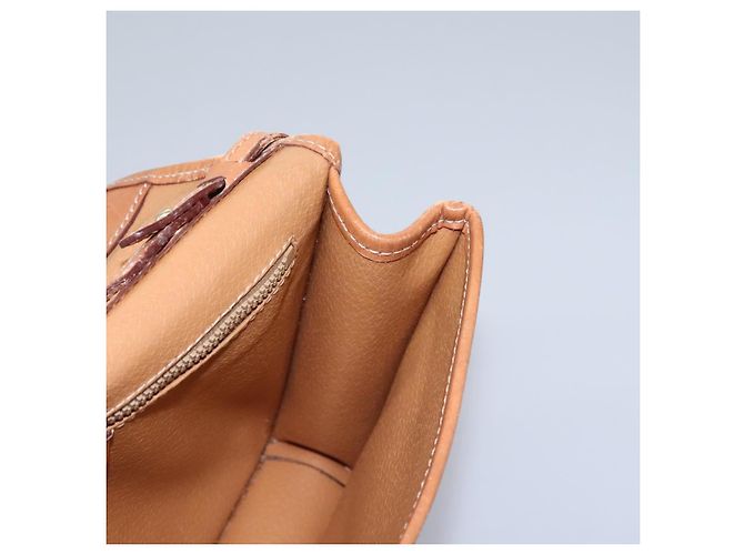 Céline Borsa a spalla in tela Macadam CELINE in pelle PVC marrone oro Auth BD213 D'oro - vista 15