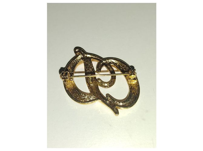 Spilla Christian Dior placcata oro Gold hardware - vista 3