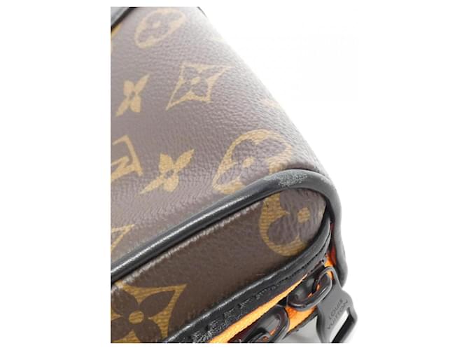 Pochette Keepall Monogram Louis Vuitton Marrone Nero - vista 3