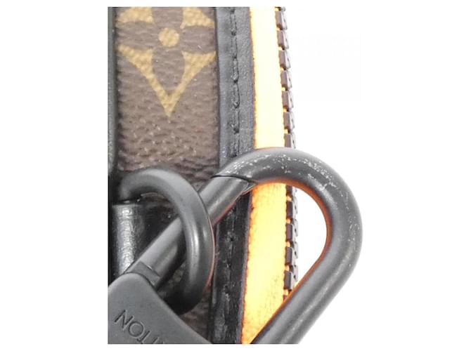 Pochette Keepall Monogram Louis Vuitton Marrone Nero - vista 9