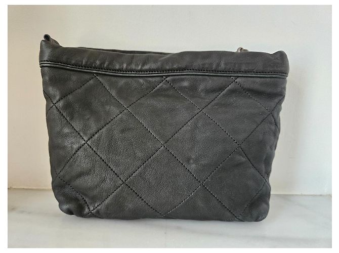 Clutch Lanvin in pelle nera Nero - vista 3